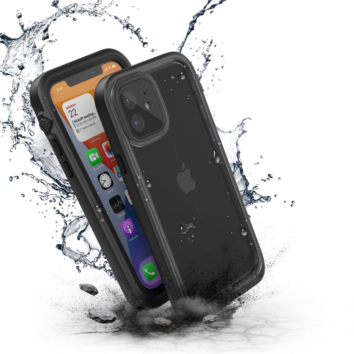 Catalyst Waterproof Case for iPhone 12 Stealth Black