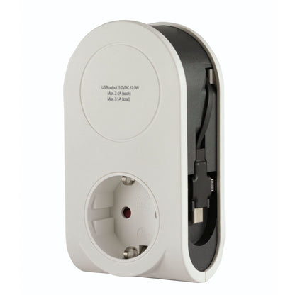 REV USB Charger Flex 3in1 0,8 m + 1x socket