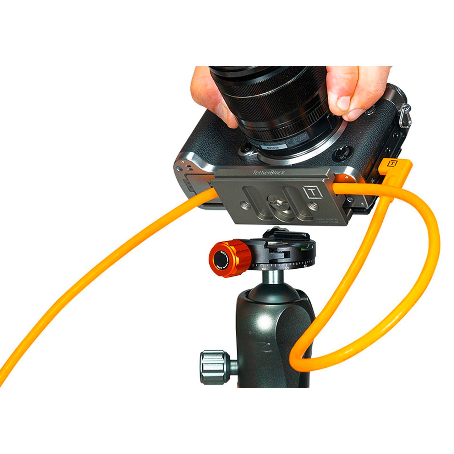 Tether Tools TetherPro USB-C to USB-C Right Angle orange