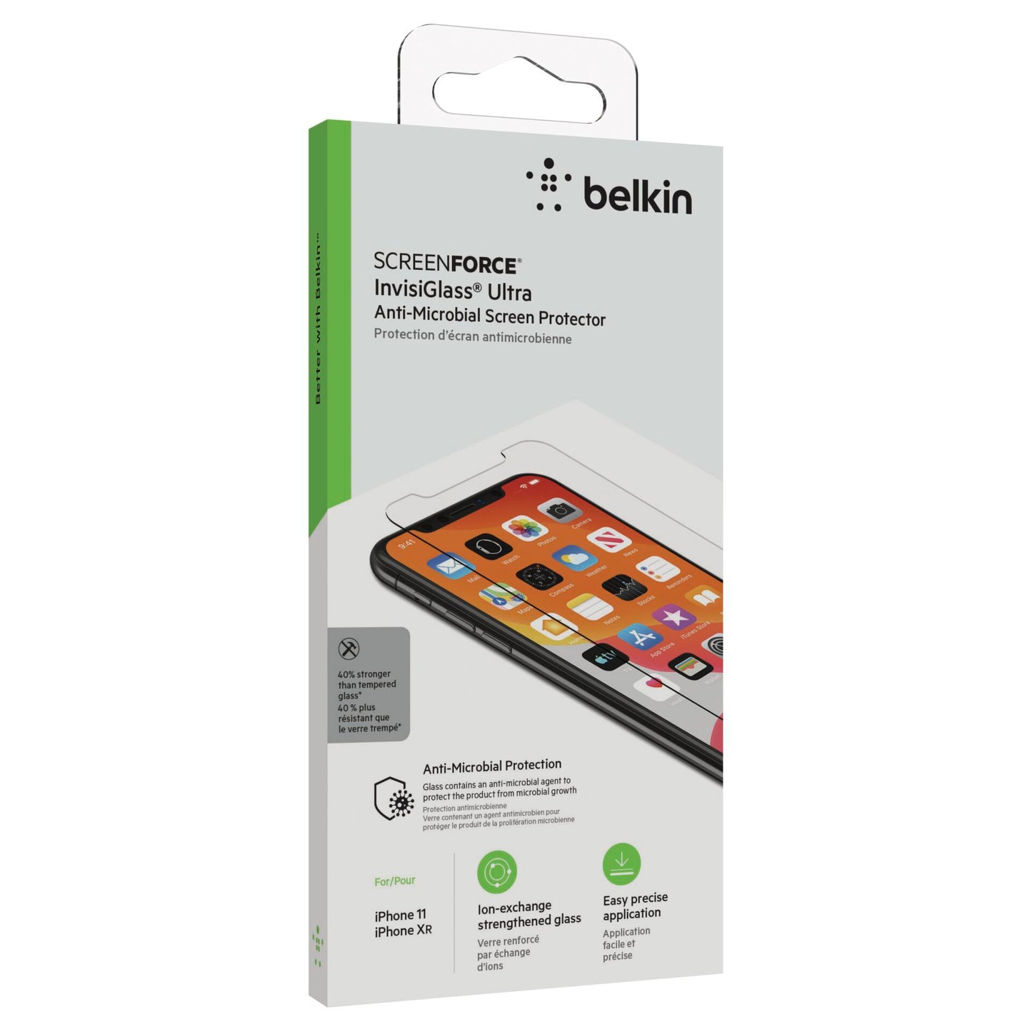 Belkin ScreenForce InvisiG.Ultra antimic.iPhone 11/XR F8W942zz-AM