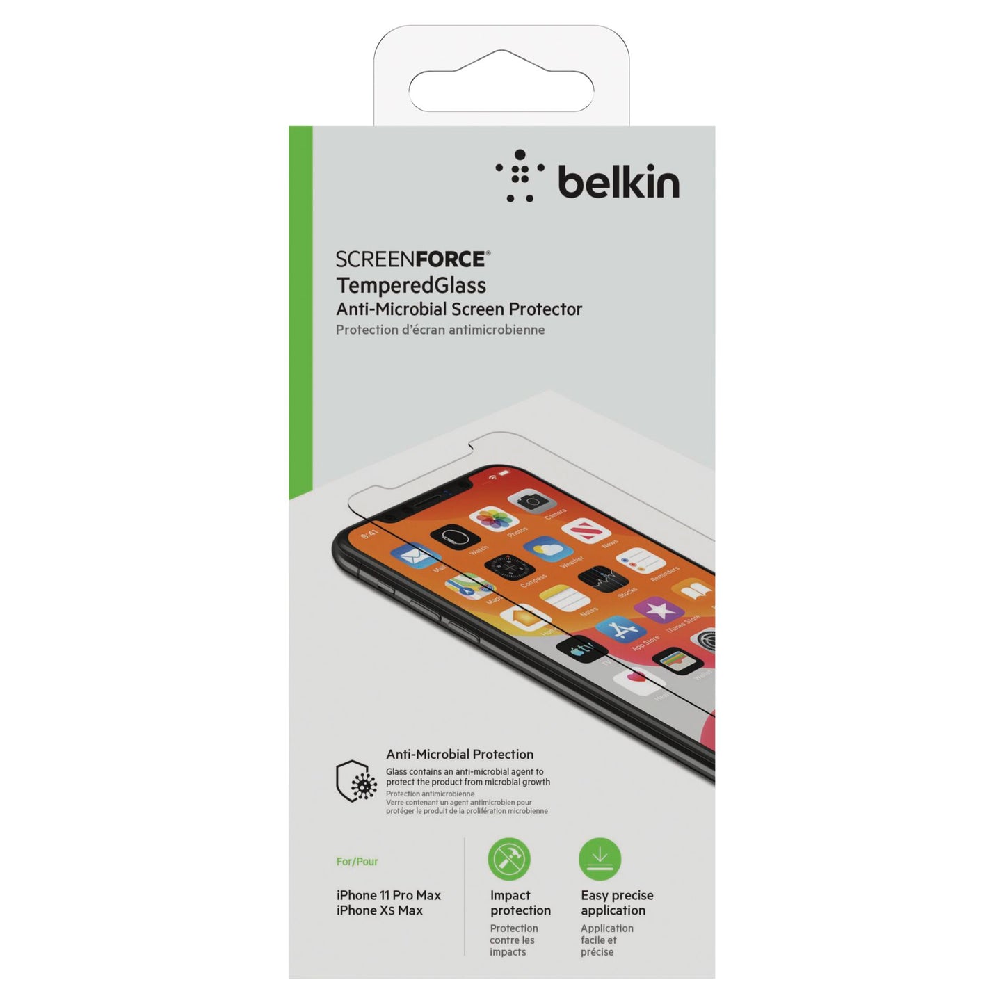 Belkin ScreenForce TemperedGlass antimic. iPhone 11Pro Max/Xs Max