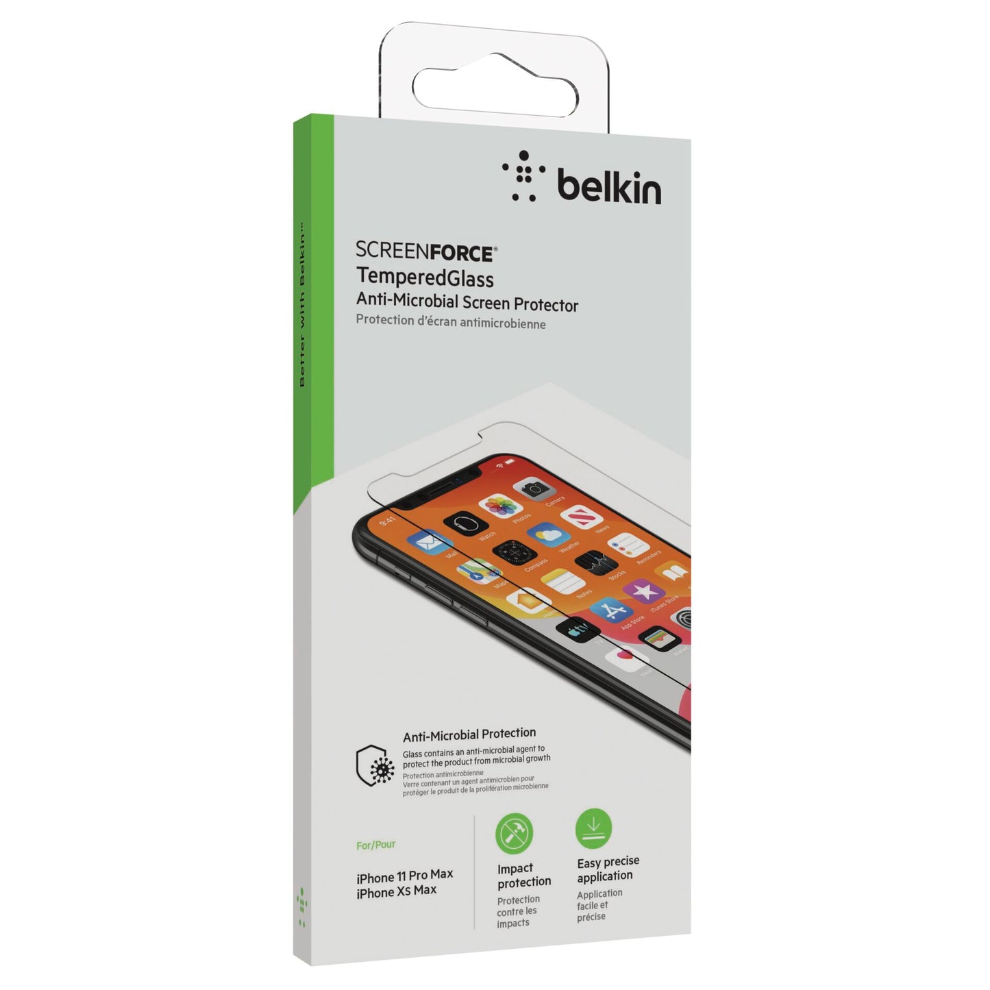 Belkin ScreenForce TemperedGlass antimic. iPhone 11Pro Max/Xs Max