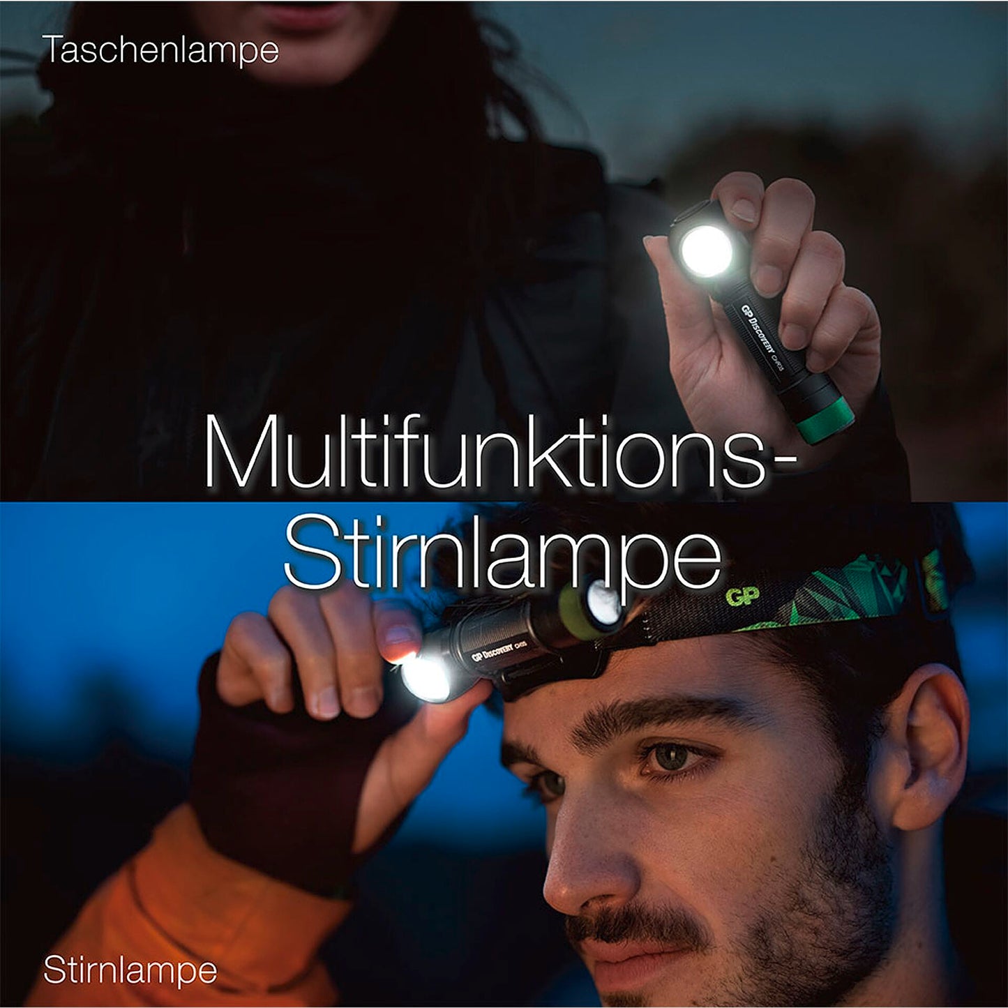 GP Multifunctional Head Lamp 600 Lumen+18650  260GPACTCH35000