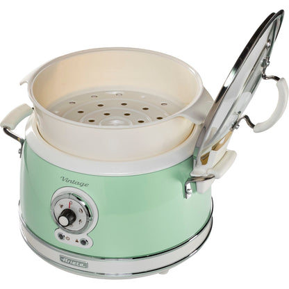 Ariete Vintage Food Steamer, green
