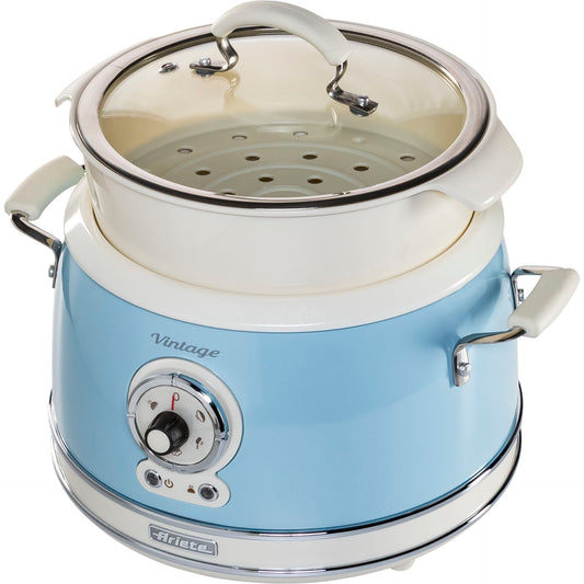 Ariete Vintage Food Steamer, blue