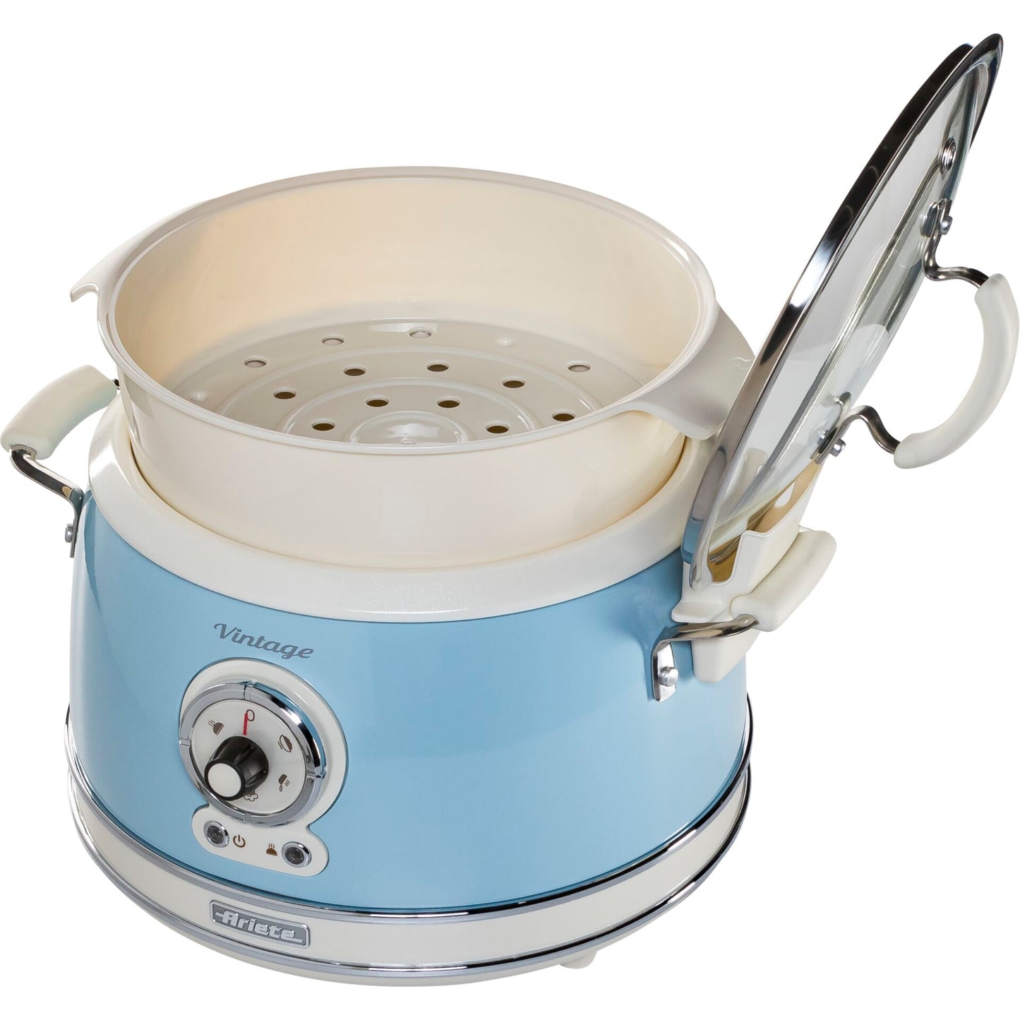 Ariete Vintage Food Steamer, blue