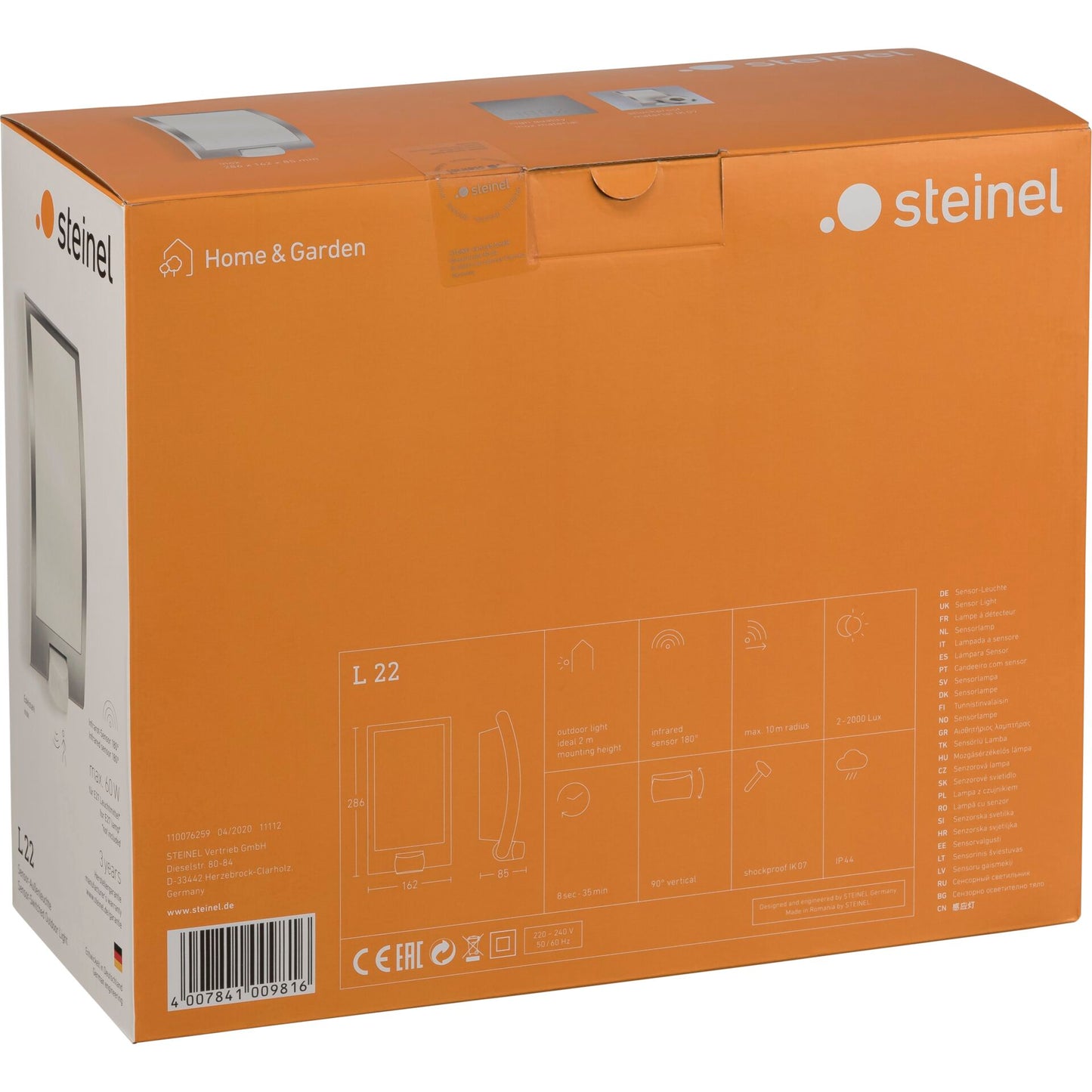 Steinel L 22 S EDELSTAHL Outdoor Light