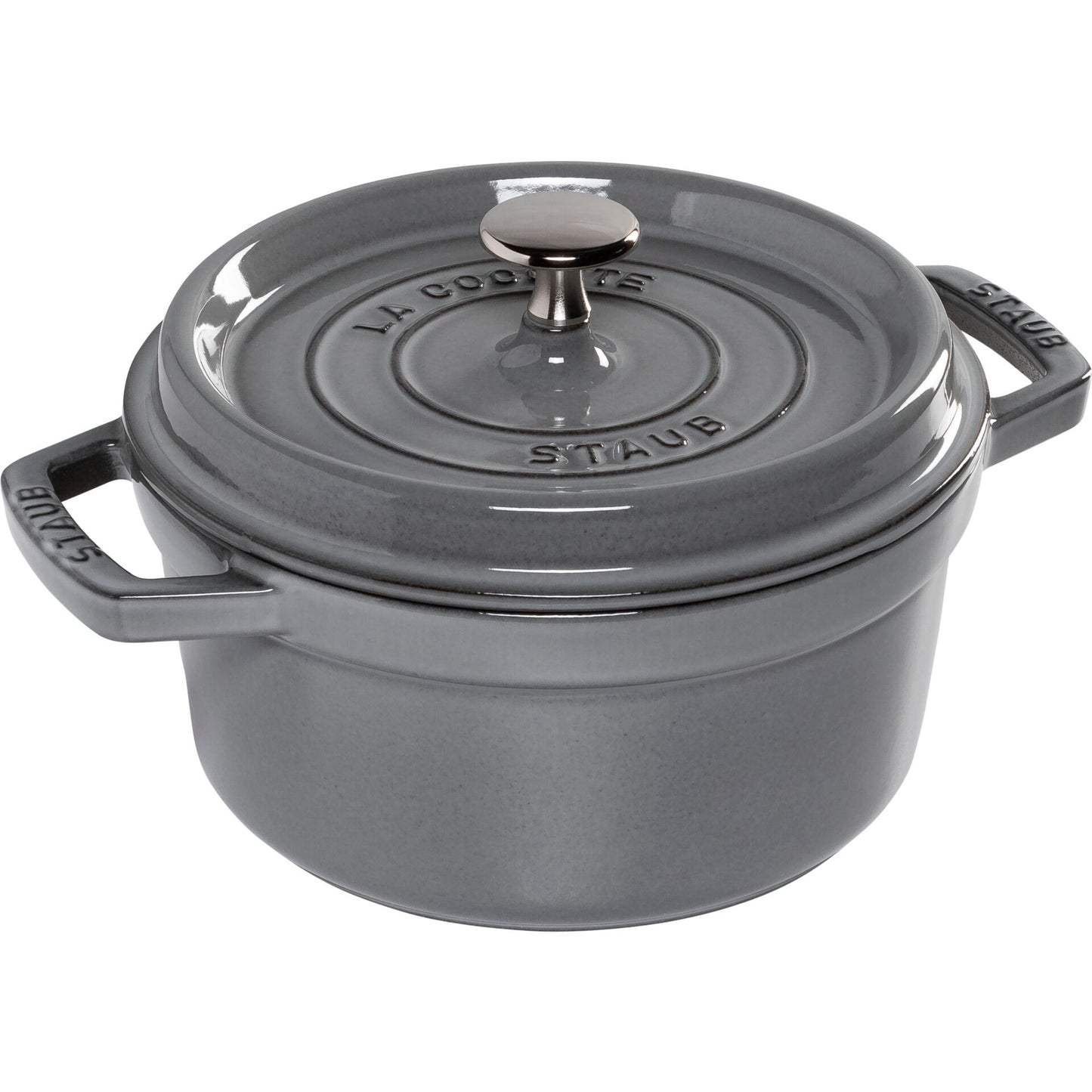 Staub La Cocotte 20cm round, Graphite grey, Cast Iron