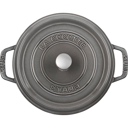 Staub La Cocotte 20cm round, Graphite grey, Cast Iron