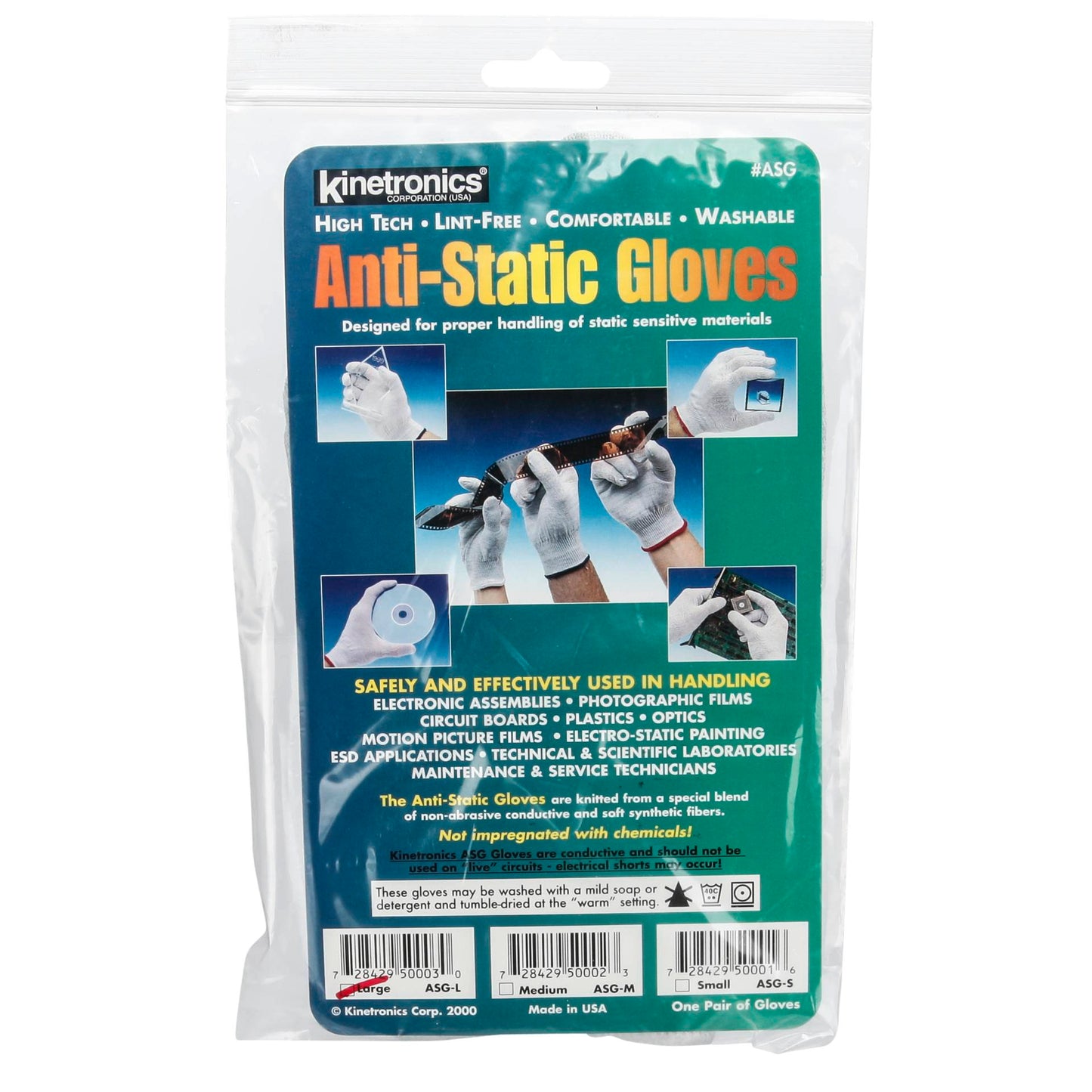 Kinetronics Antitstatic Gloves ASG-L