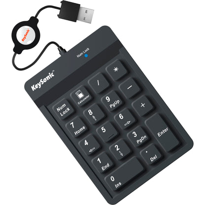 KeySonic ACK 118 BK Numeric Keypad USB