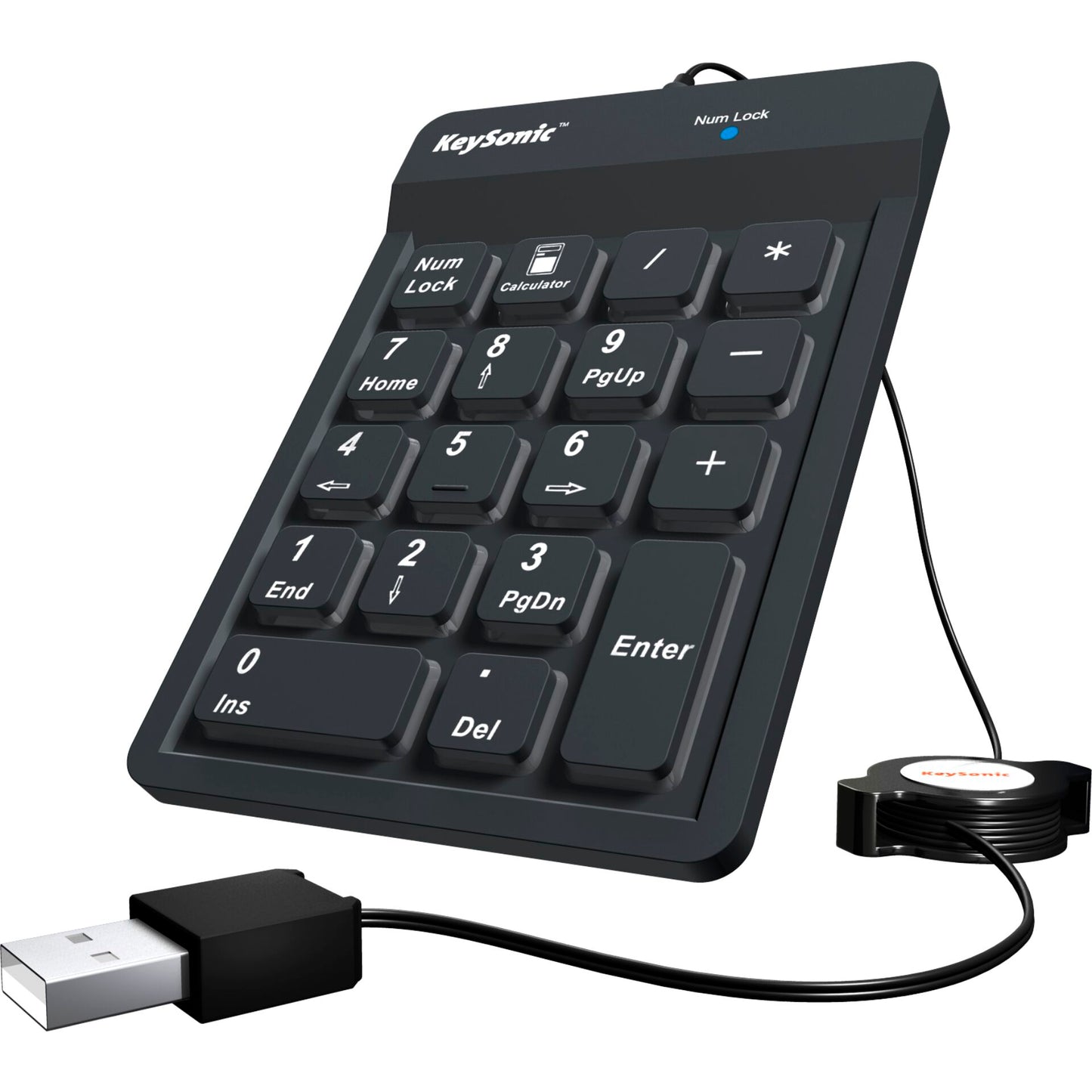 KeySonic ACK 118 BK Numeric Keypad USB