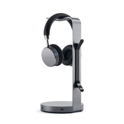 Satechi Aluminum Headphone Stand Hub space grey