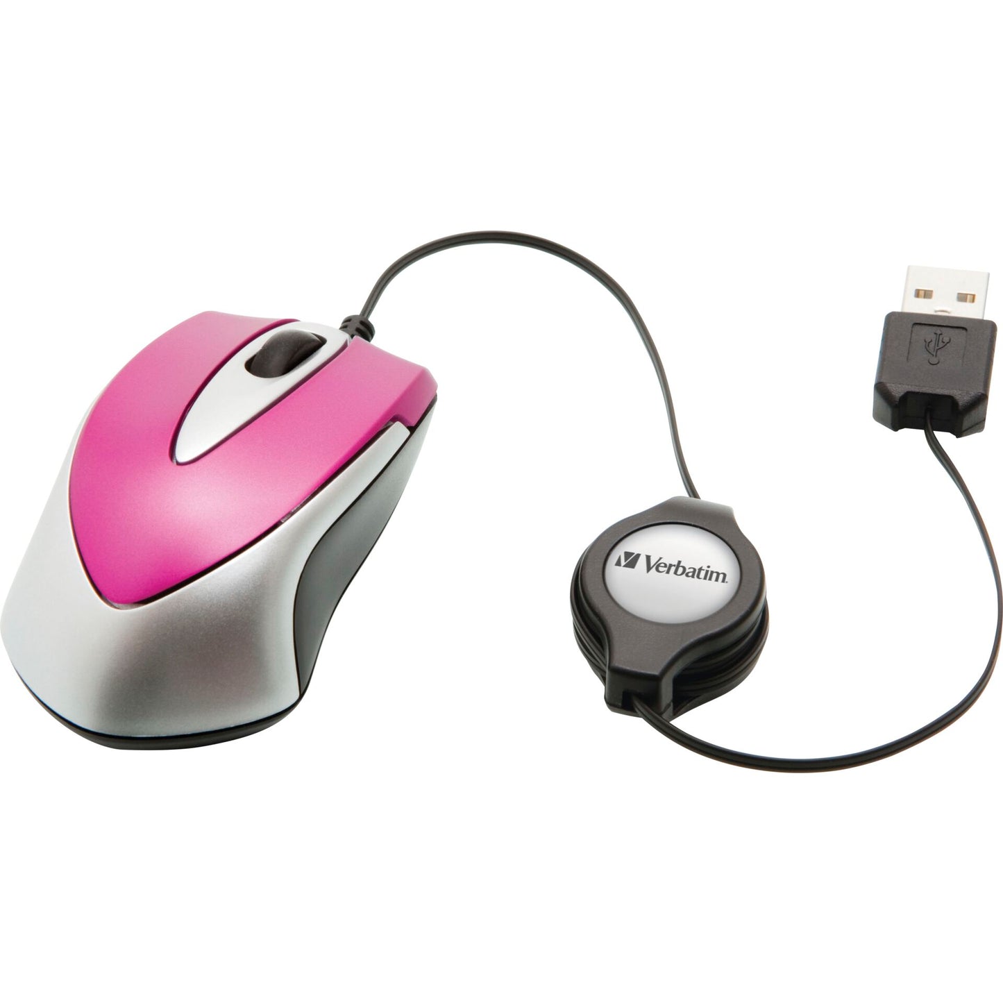 Verbatim Go Mini Optical Travel Mouse Hot Pink      49021