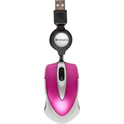 Verbatim Go Mini Optical Travel Mouse Hot Pink      49021