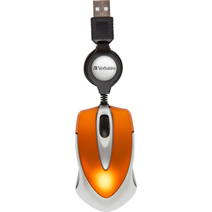 Verbatim Go Mini Optical Travel Mouse Volcanic Orange      49023