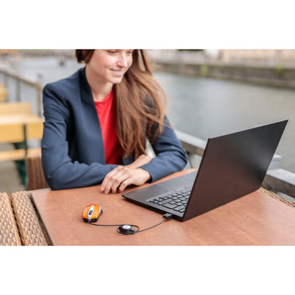 Verbatim Go Mini Optical Travel Mouse Volcanic Orange      49023