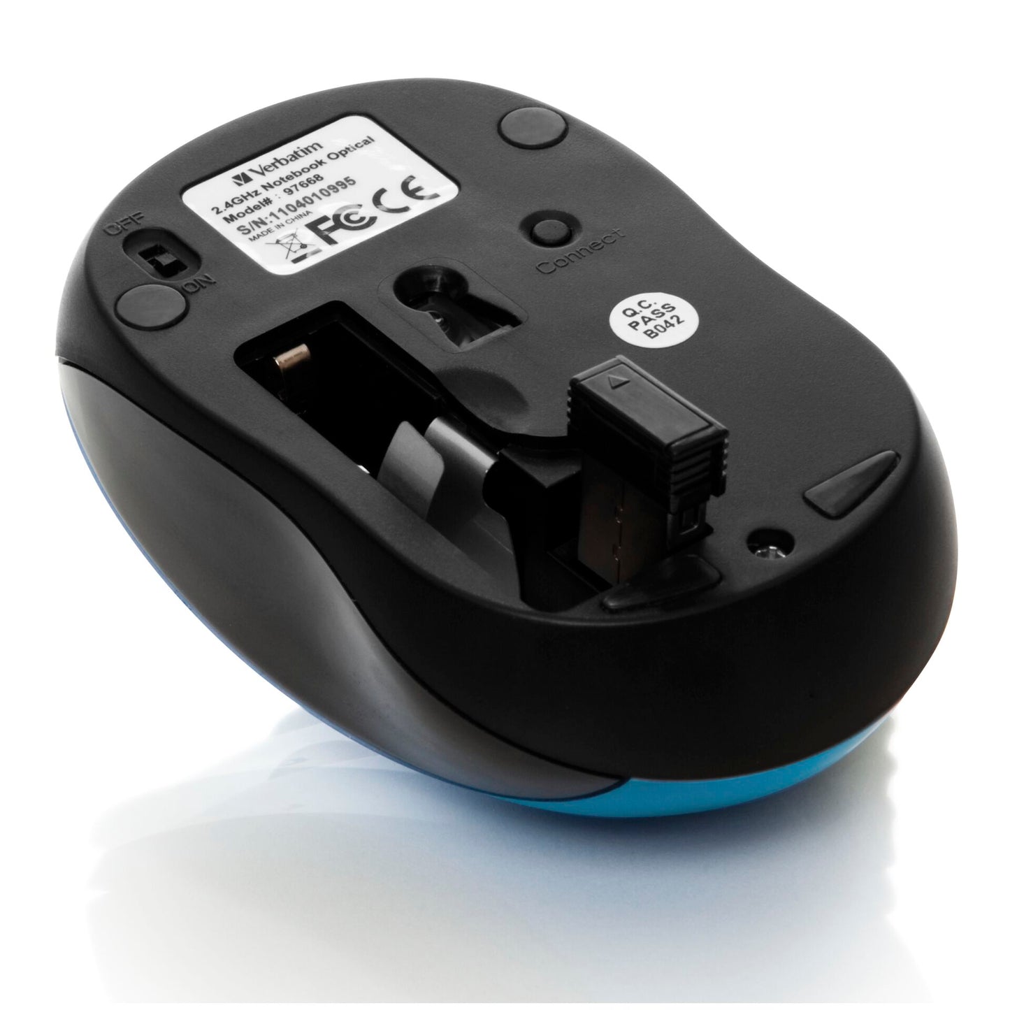 Verbatim Go Nano Wireless Mouse Caribbean Blue       49044