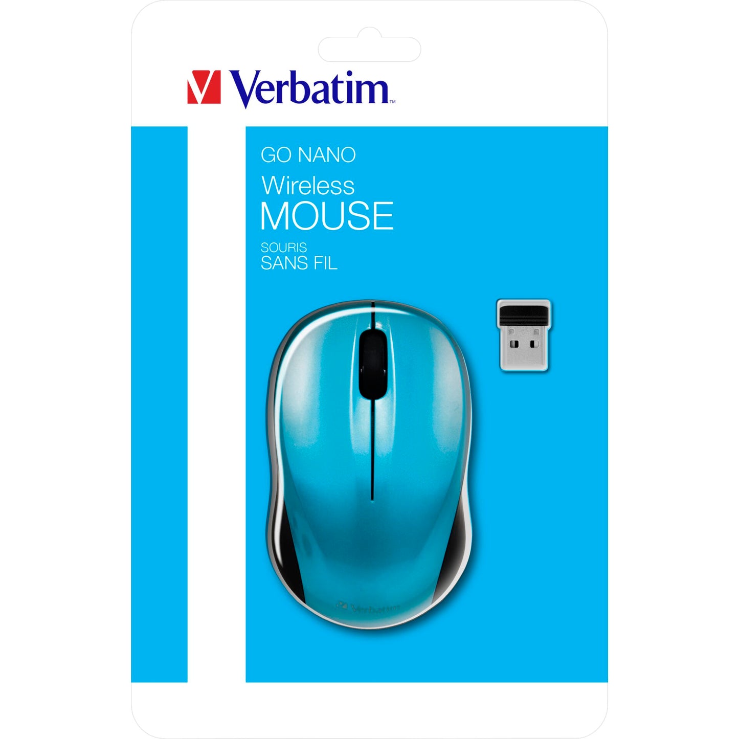 Verbatim Go Nano Wireless Mouse Caribbean Blue       49044