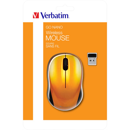 Verbatim Go Nano Wireless Mouse Volcanic Orange      49045