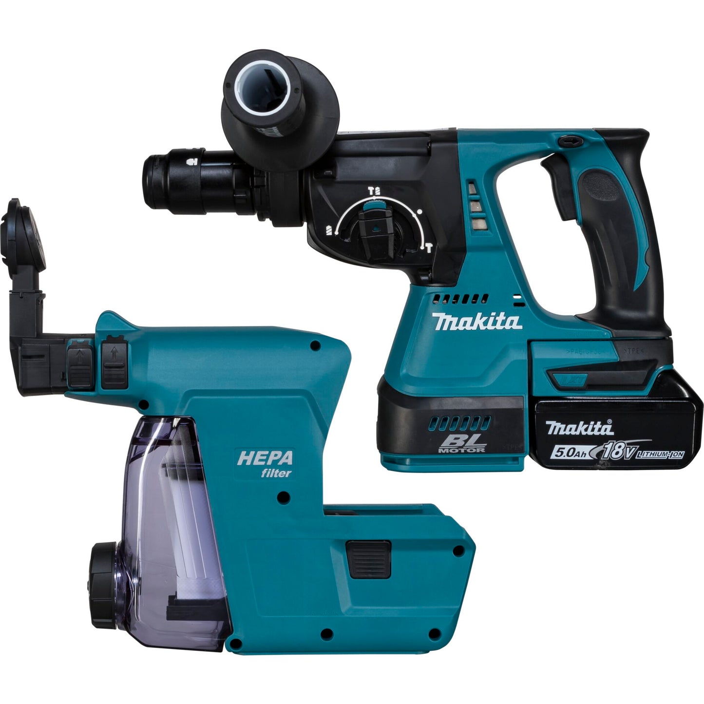 Makita DHR243RTJW cordless combi hammer