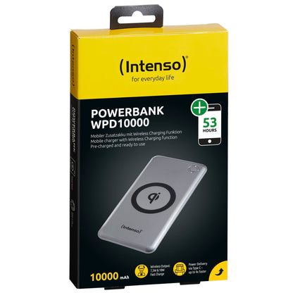 Intenso Powerbank WPD10000 silver incl. Wireless Charger