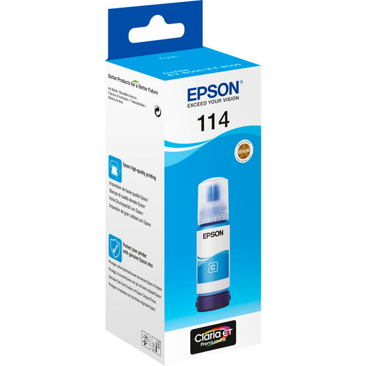 Epson EcoTank cyan T 114 70 ml               T 07B2