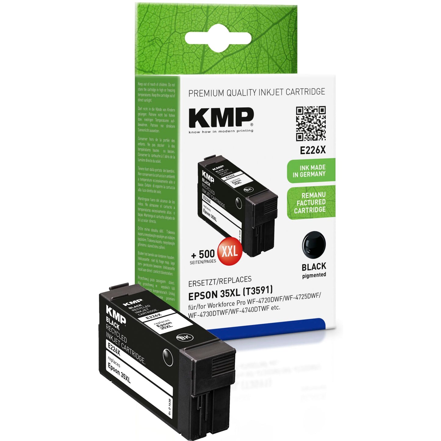 KMP E226X ink cartridge black compatible with Epson T 3591