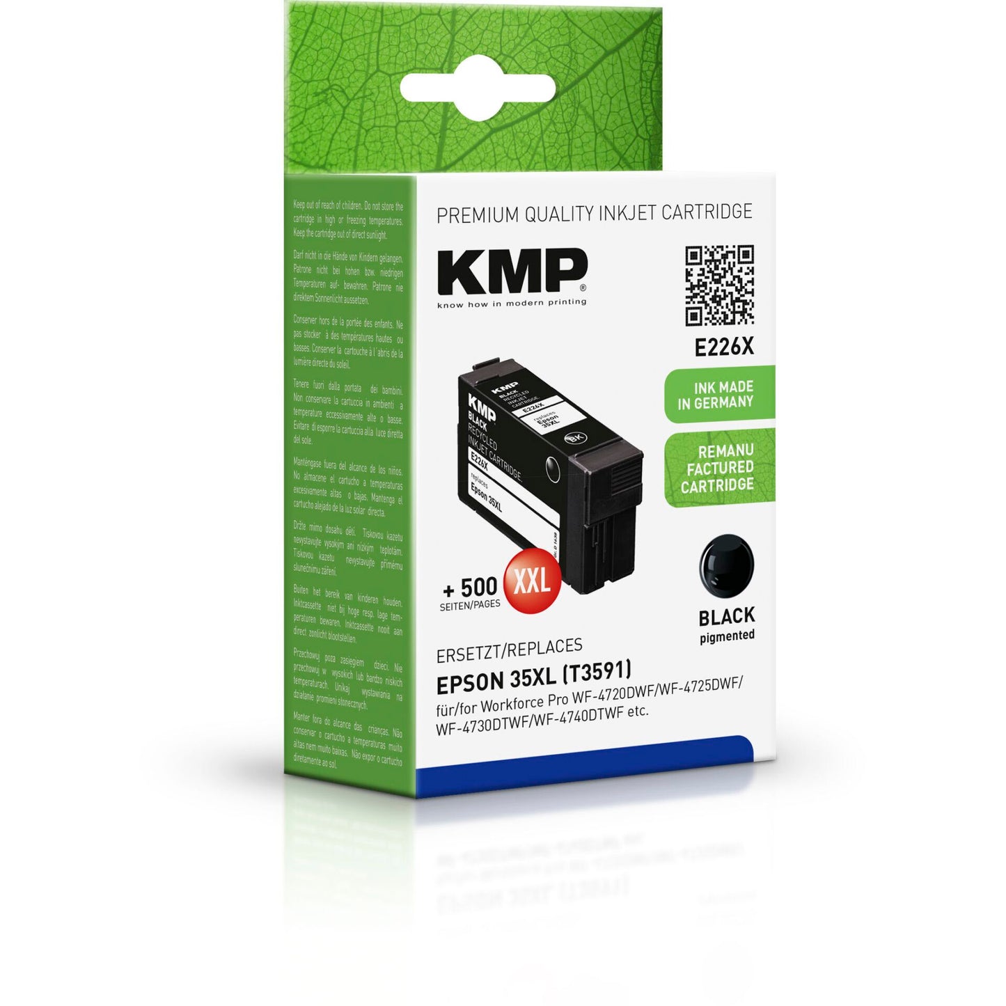 KMP E226X ink cartridge black compatible with Epson T 3591