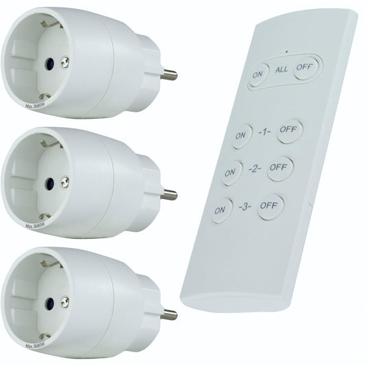 REV Radio Switch Set 3 + 1 compact white