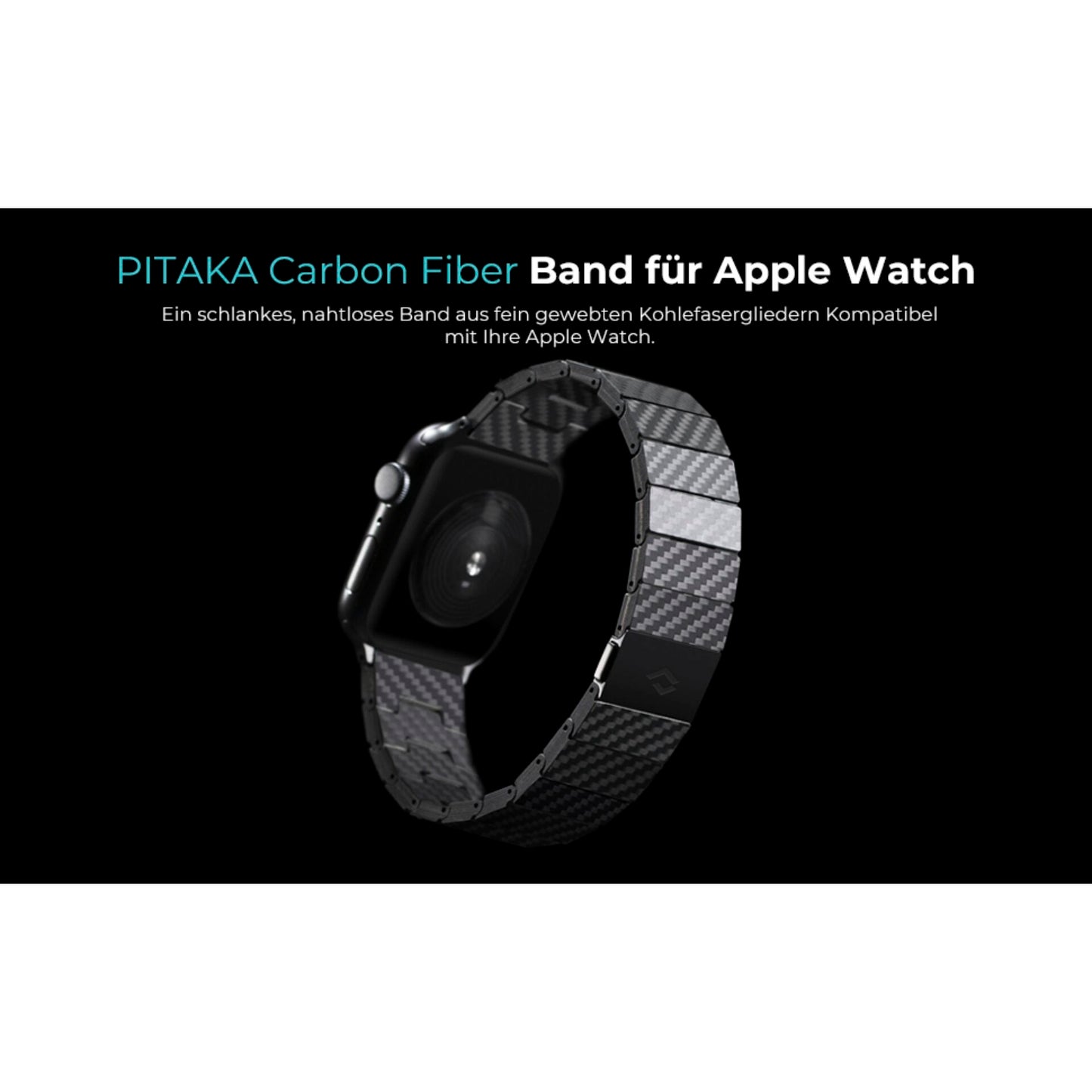 Pitaka Carbon Fiber Link Bracelet Modern Band 38-40mm