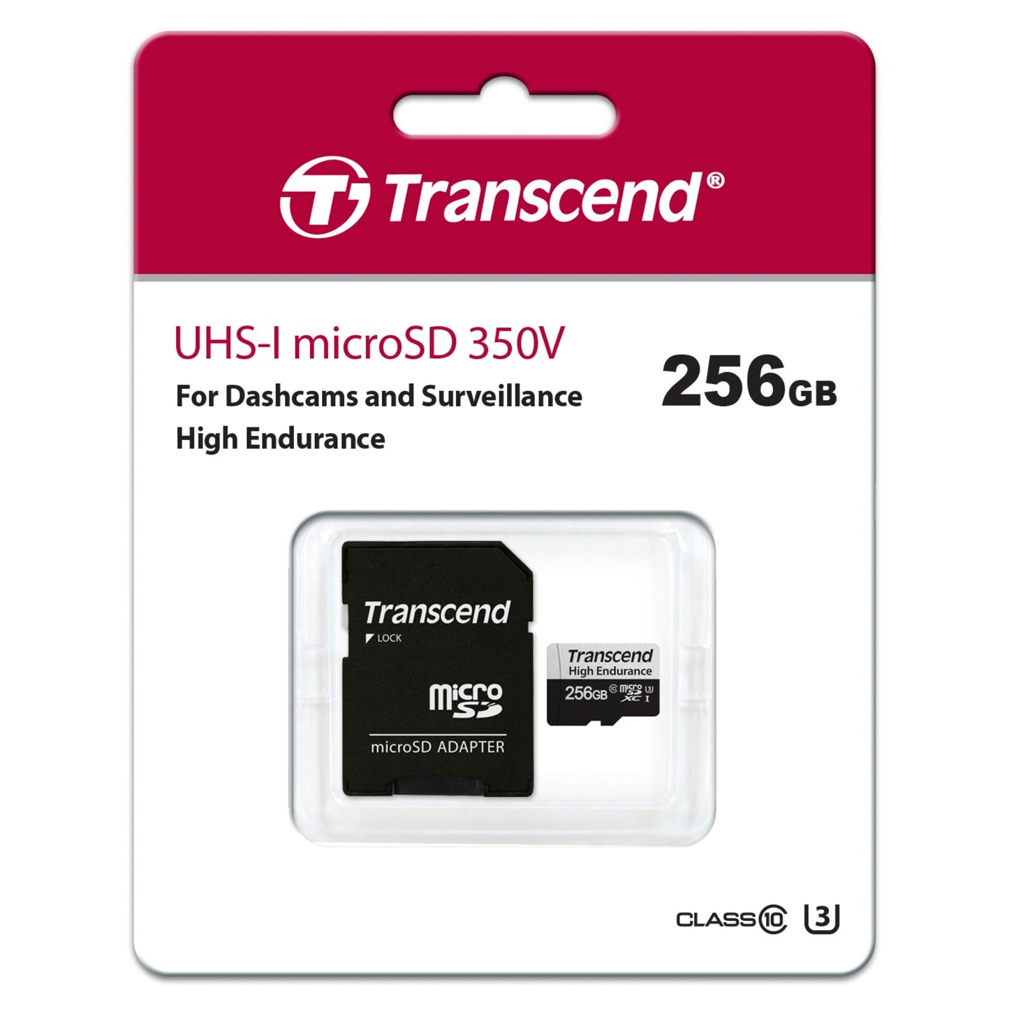Transcend microSDXC 350V   256GB Class 10 UHS-I U1