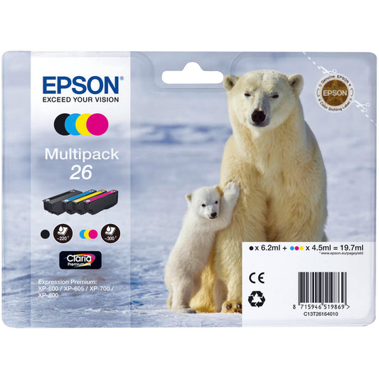 Epson Claria Premium Multipack T 261 BK/C/M/Y            T 2616
