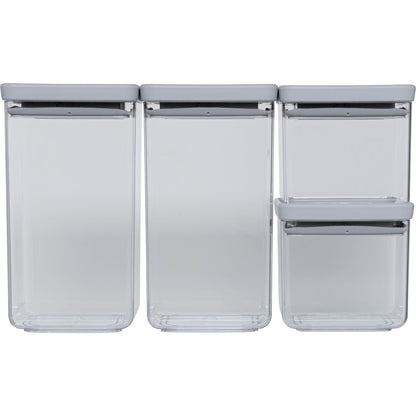 4x1 Brabantia TASTY+ Square Canister Light Grey