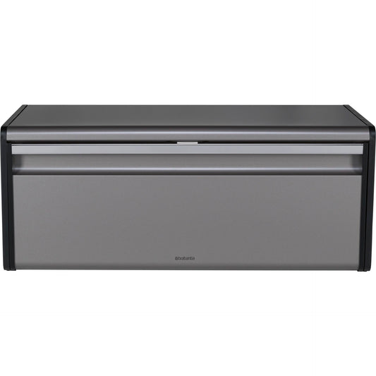 Brabantia Fall Front Bread Bin Square Front platinum