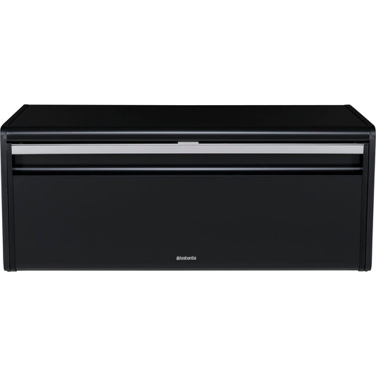 Brabantia Fall Front Bread Bin Square Front matt black