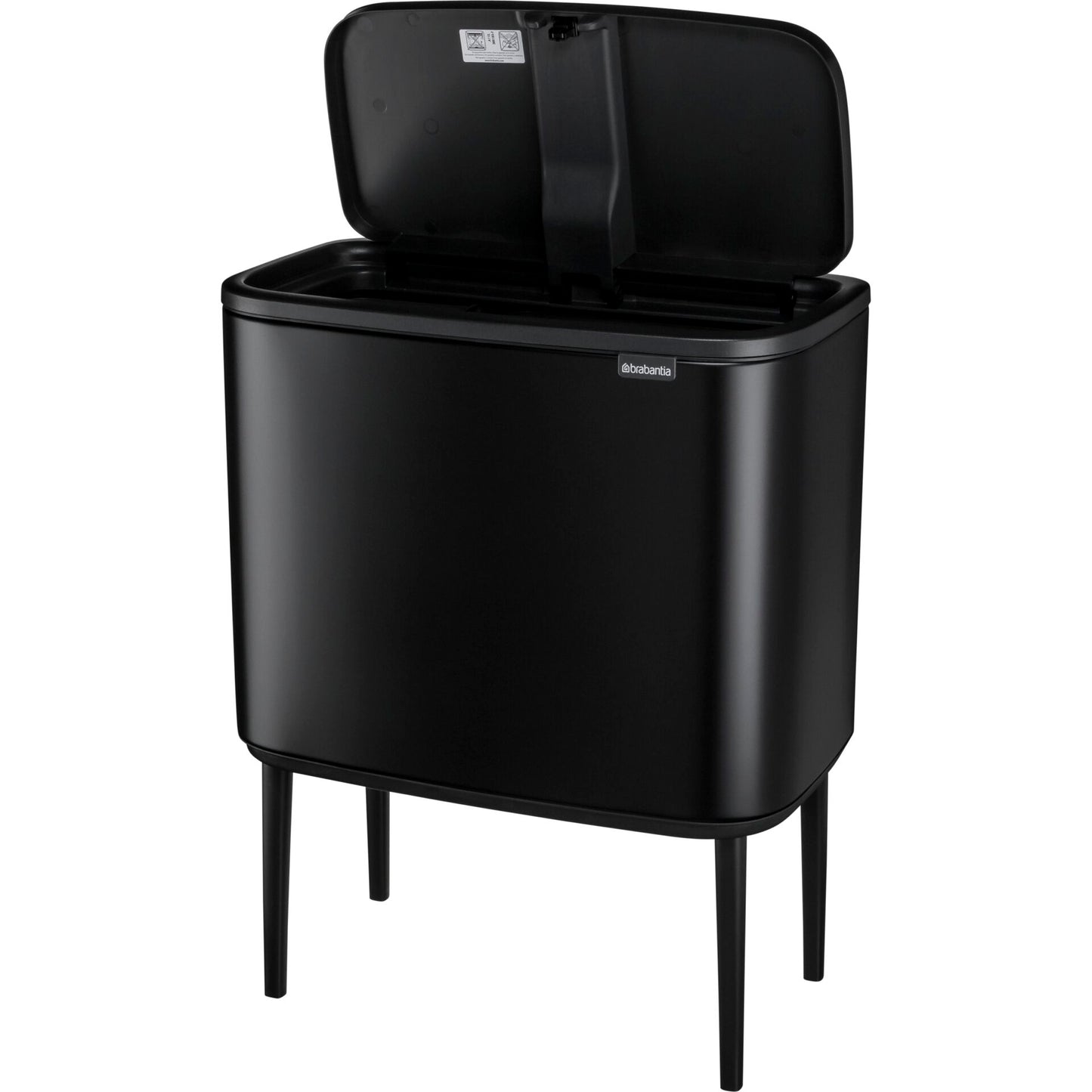 Brabantia Bo Touch Bin black matt, 11 + 23 L