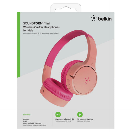 Belkin Soundform Mini-On-Ear Kids Headphone pink AUD002btPK