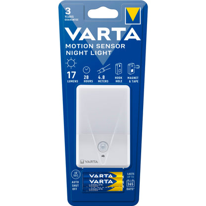 Varta Motion Sensor Night Light with 3AAA Batteries 16624101421