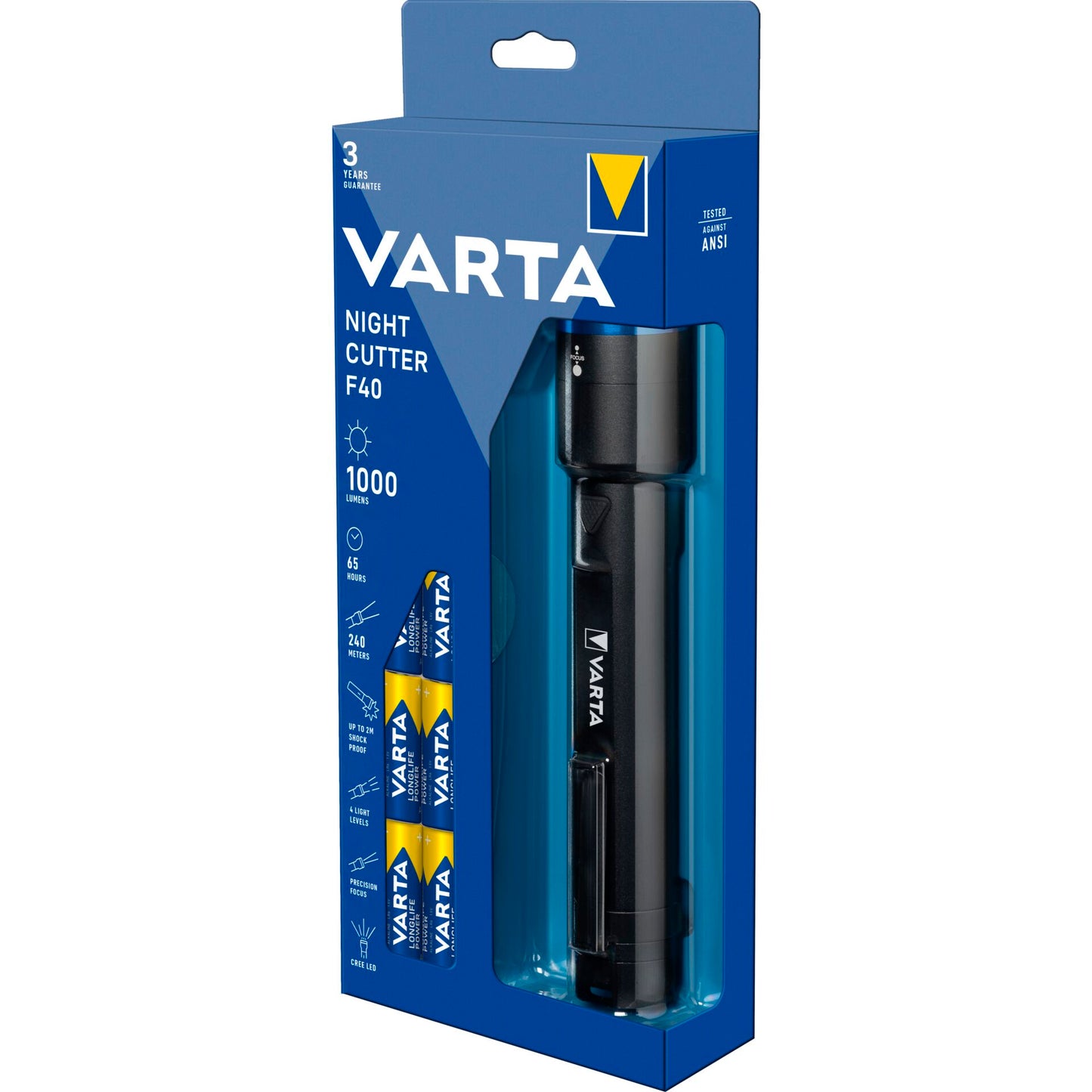 Varta Night Cutter F40 with 6xAA Batteries 18902101121