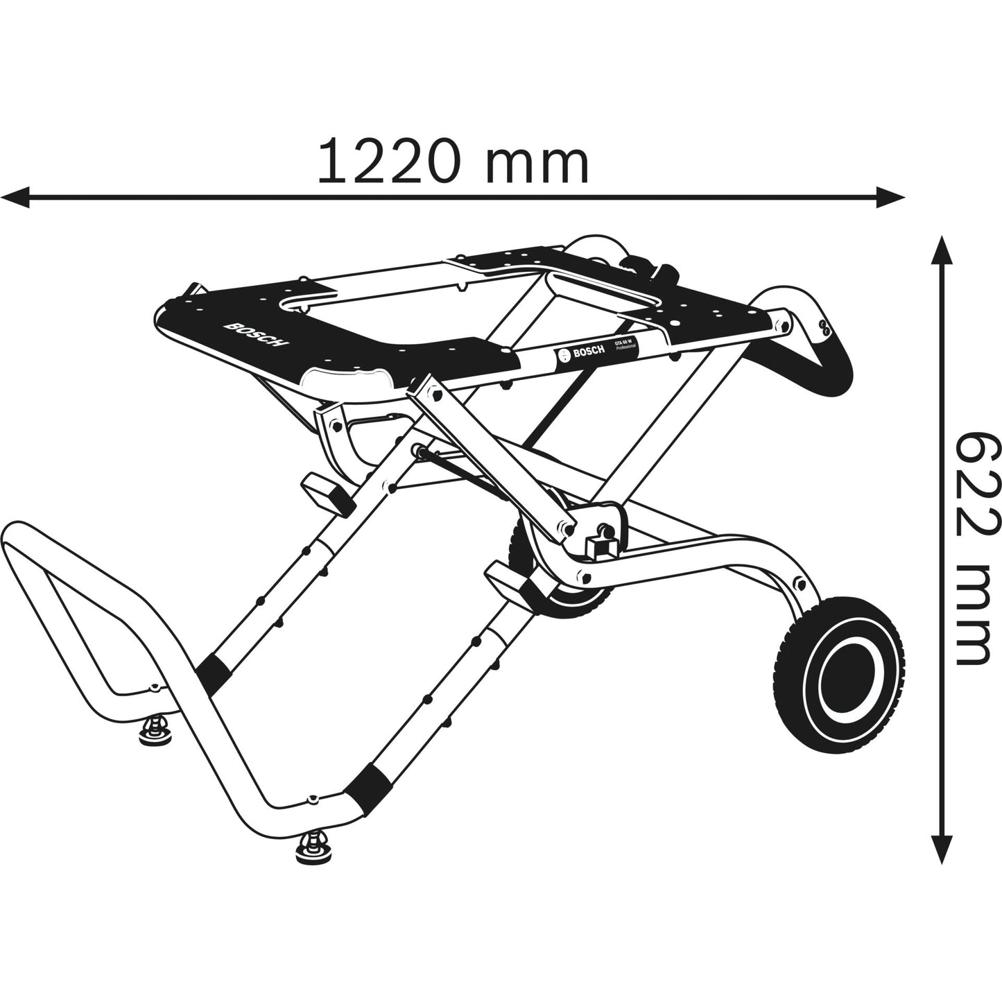 Bosch GTA 60 W Tripod GTS 10 Saw Stand