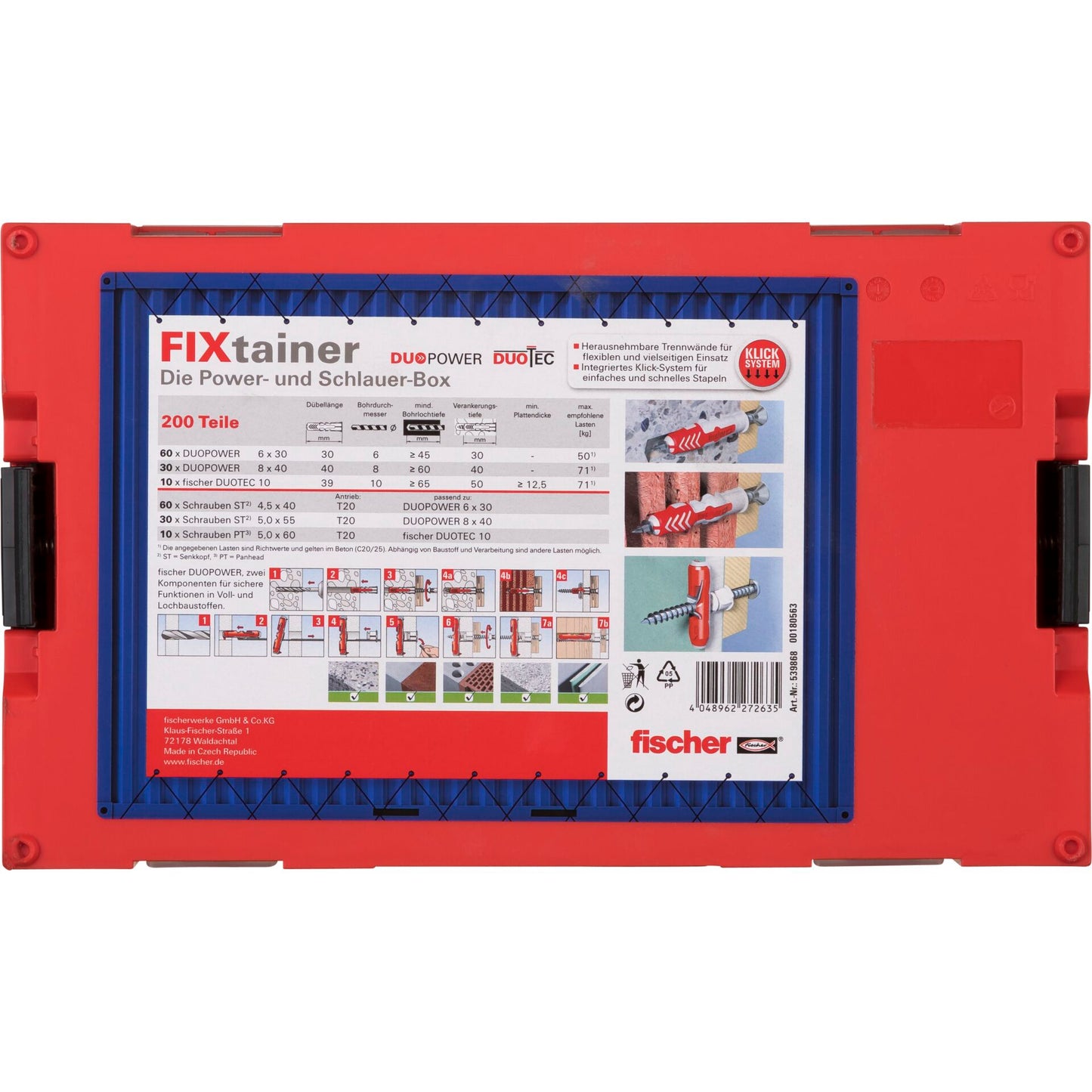 Fischer FIXtainer DuoPower/Duo- Tec