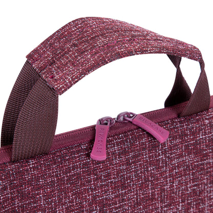 Rivacase 7913 Laptop Sleeve 13.3  with handles burgundy red