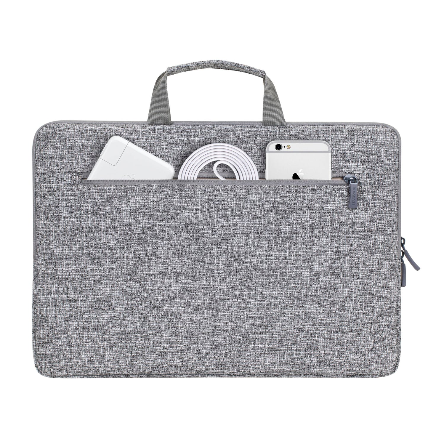 Rivacase 7915 Laptop Sleeve 15,6  with handles light grey