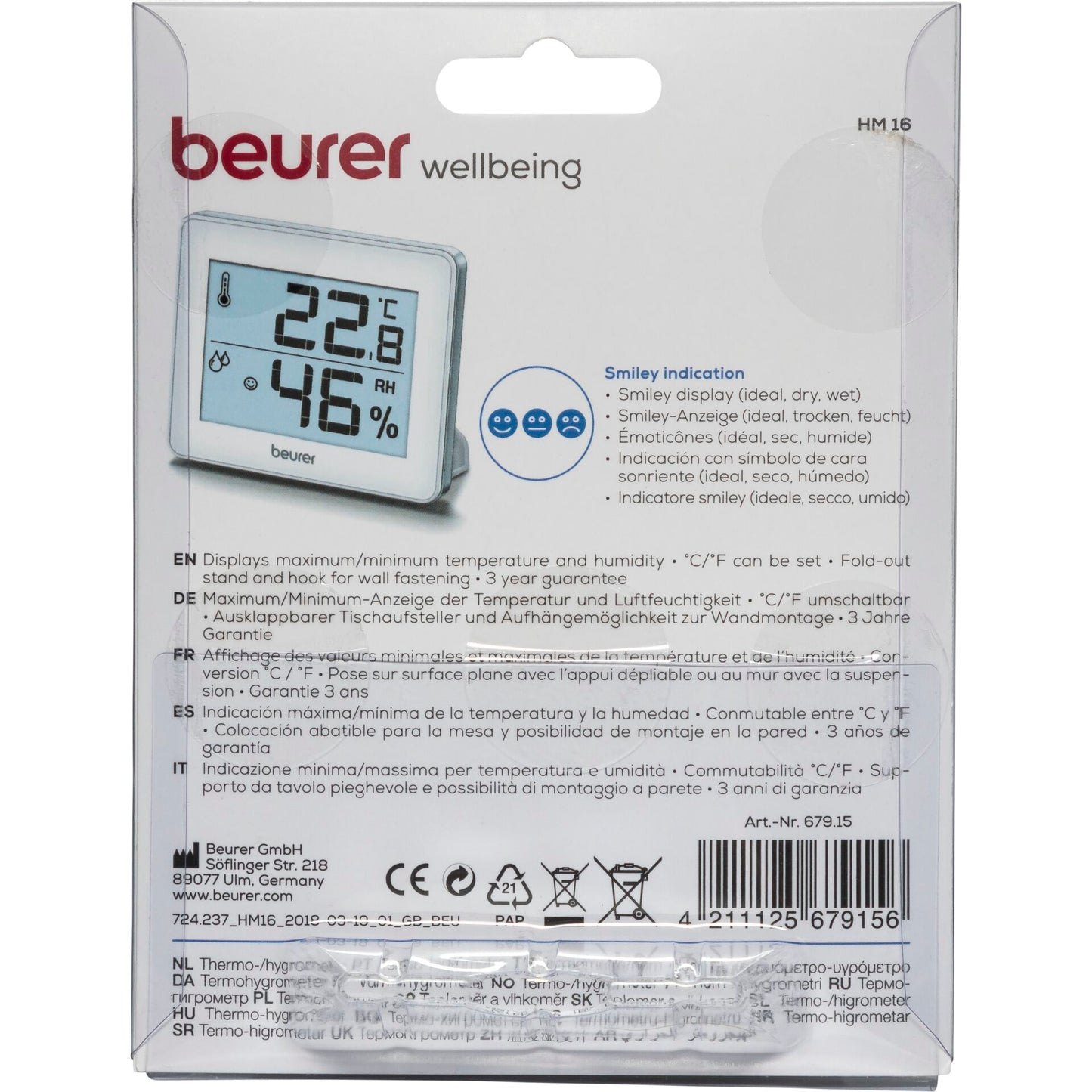 Beurer HM 16 Hygrometer