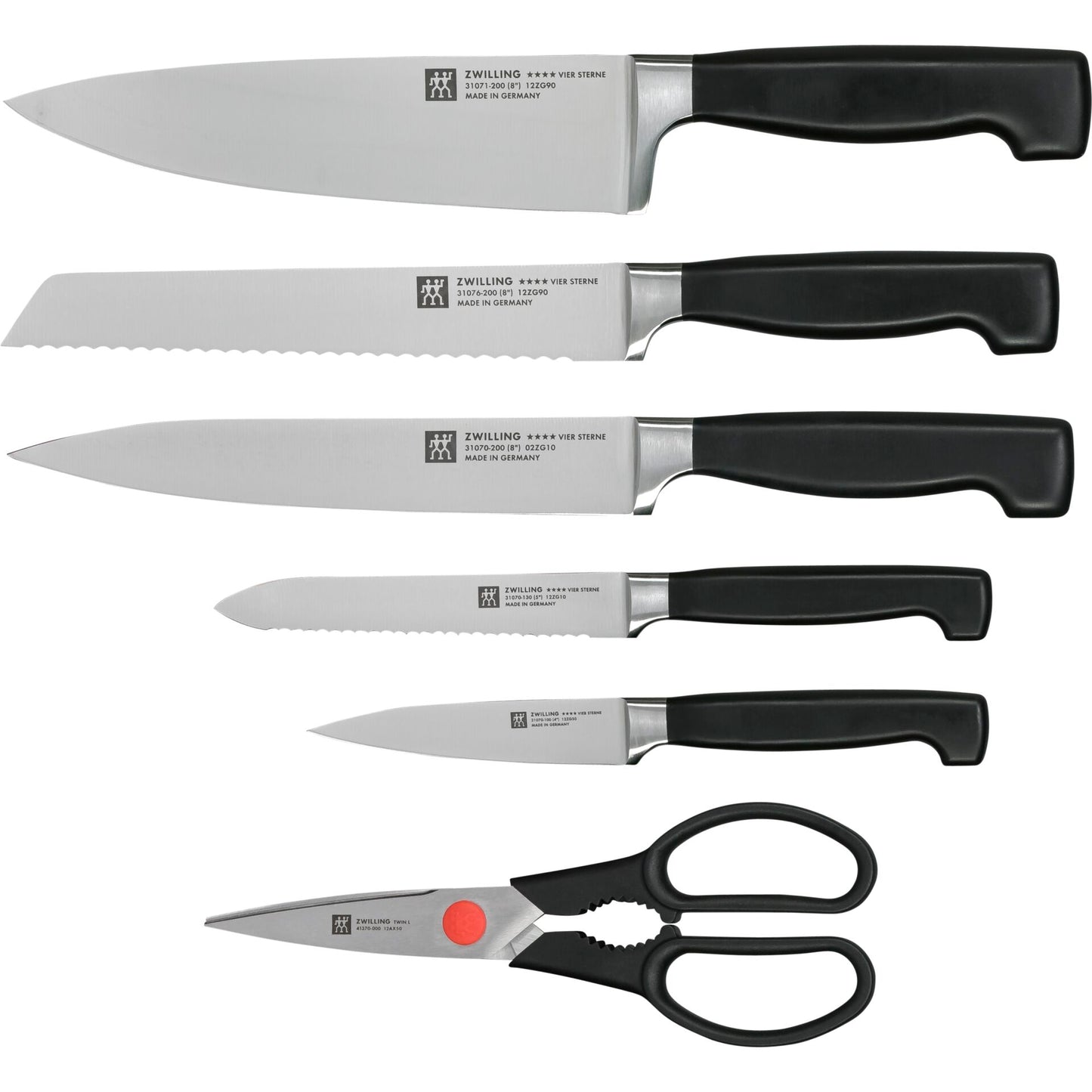 Zwilling Vier Sterne Knife Block 7 pcs. grey