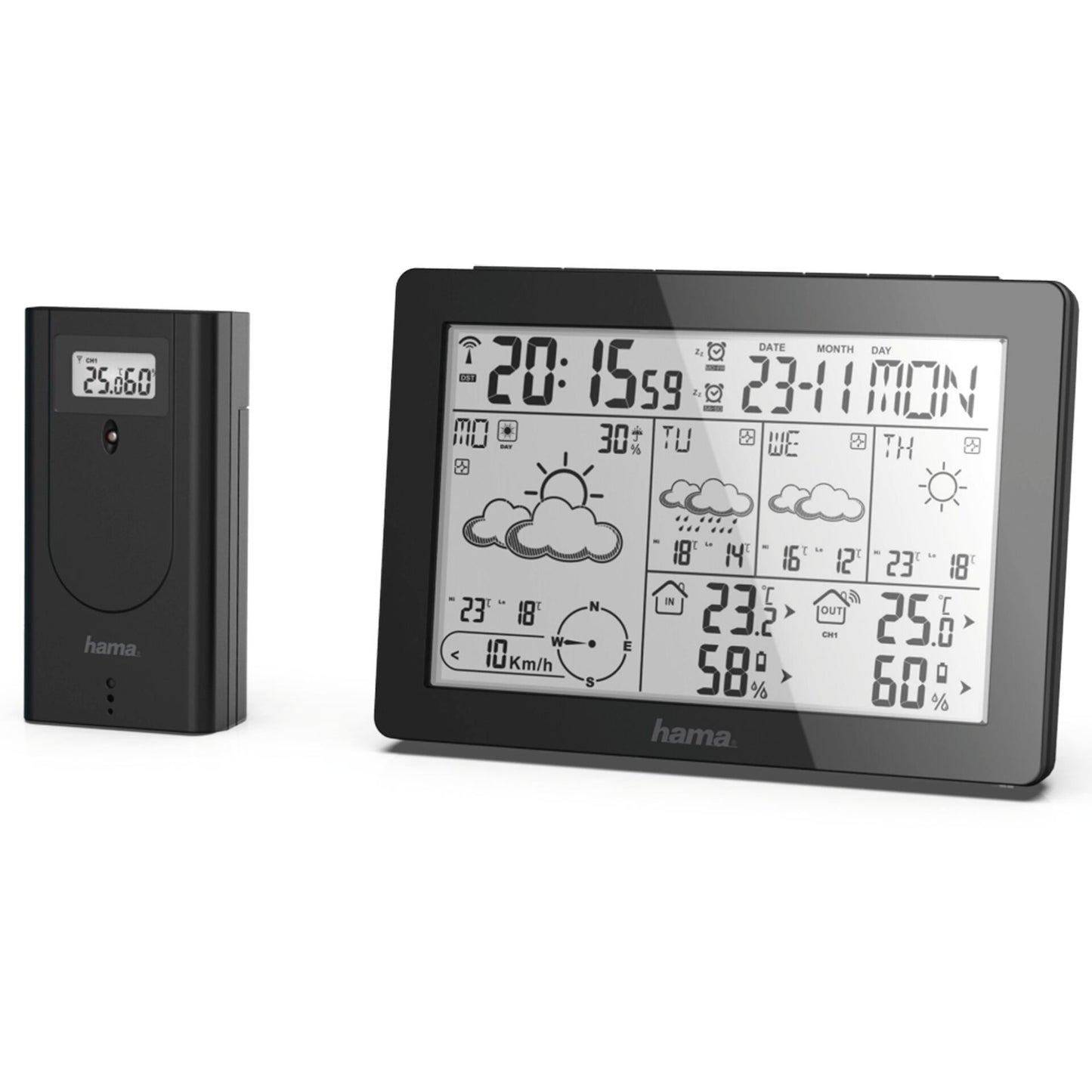 Hama Weather Forecast Center Meteotime , black        186369