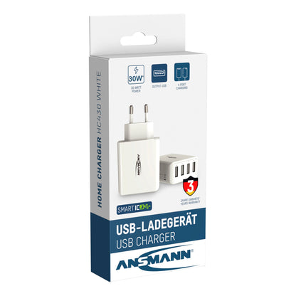 Ansmann Home Charger HC430 4xUSB 3000mA white