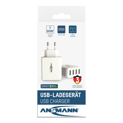 Ansmann Home Charger HC430 4xUSB 3000mA white