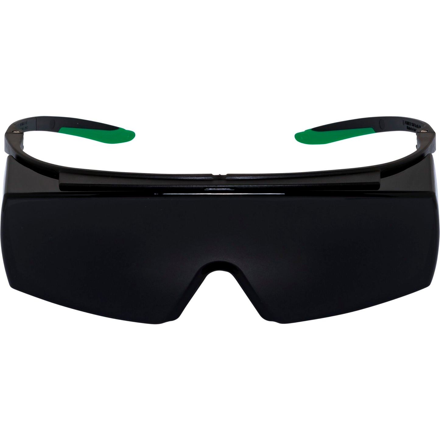 uvex super f OTG welding safety spectacles black/green